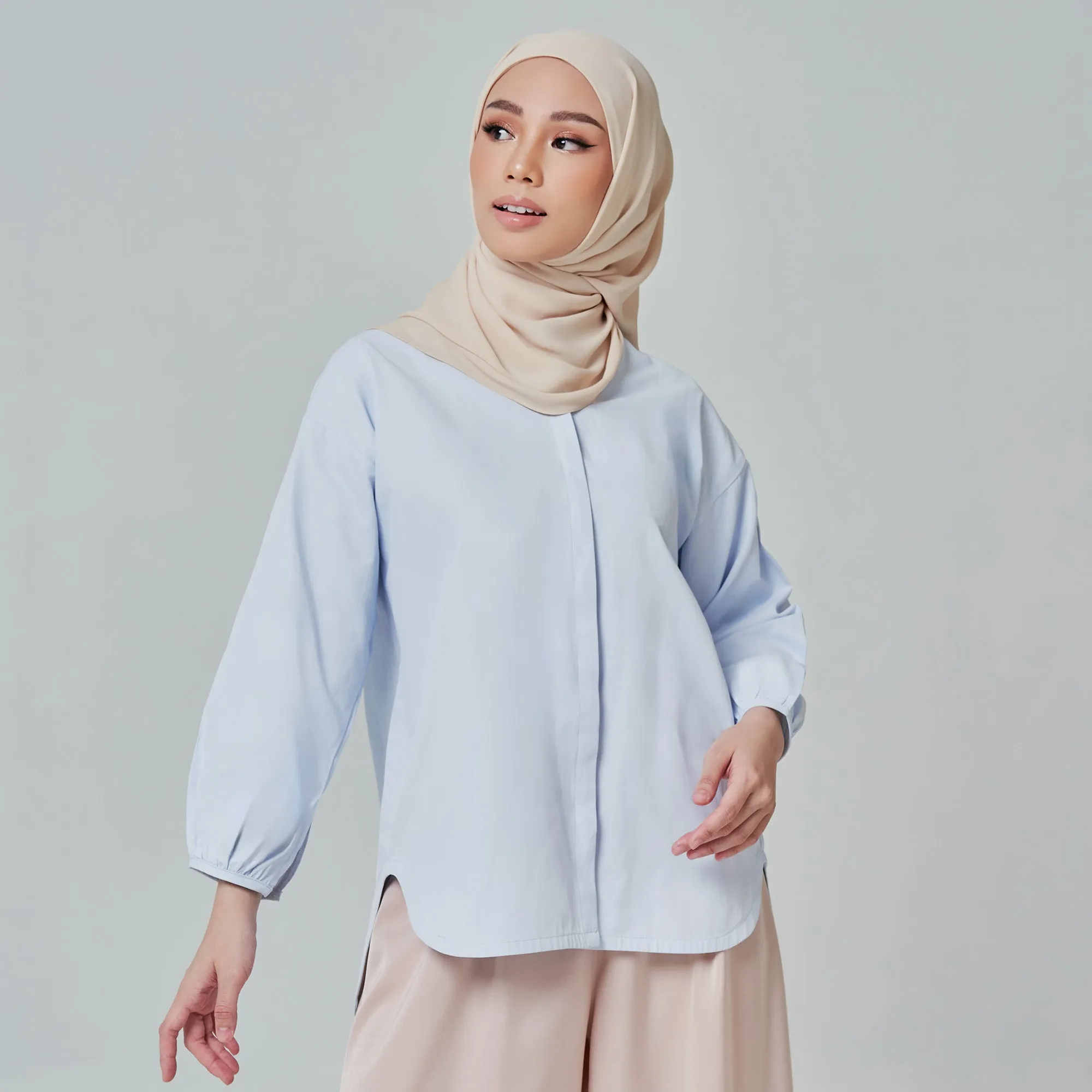 Apparel : Loose Top - Sky Blue