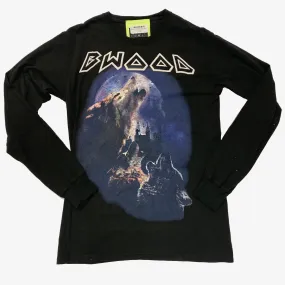 B Wood Full Moon L/S Tee black