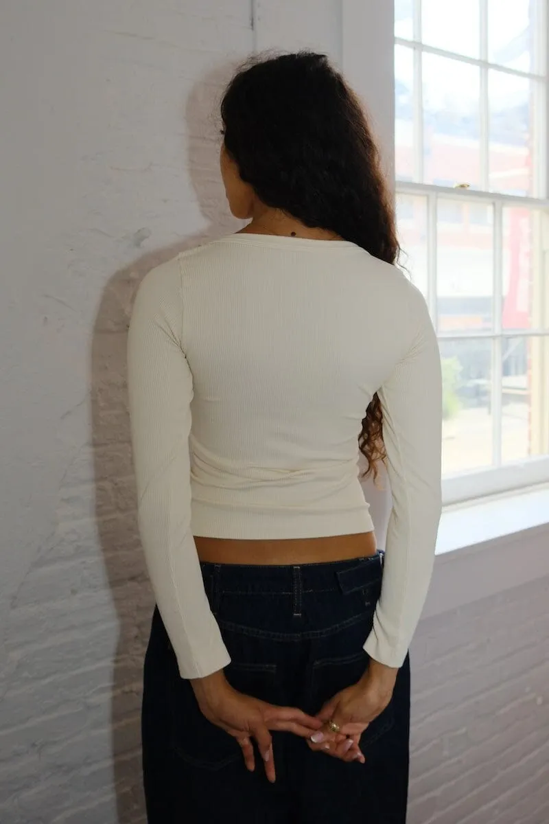 Clara V Neck Long Sleeve Top