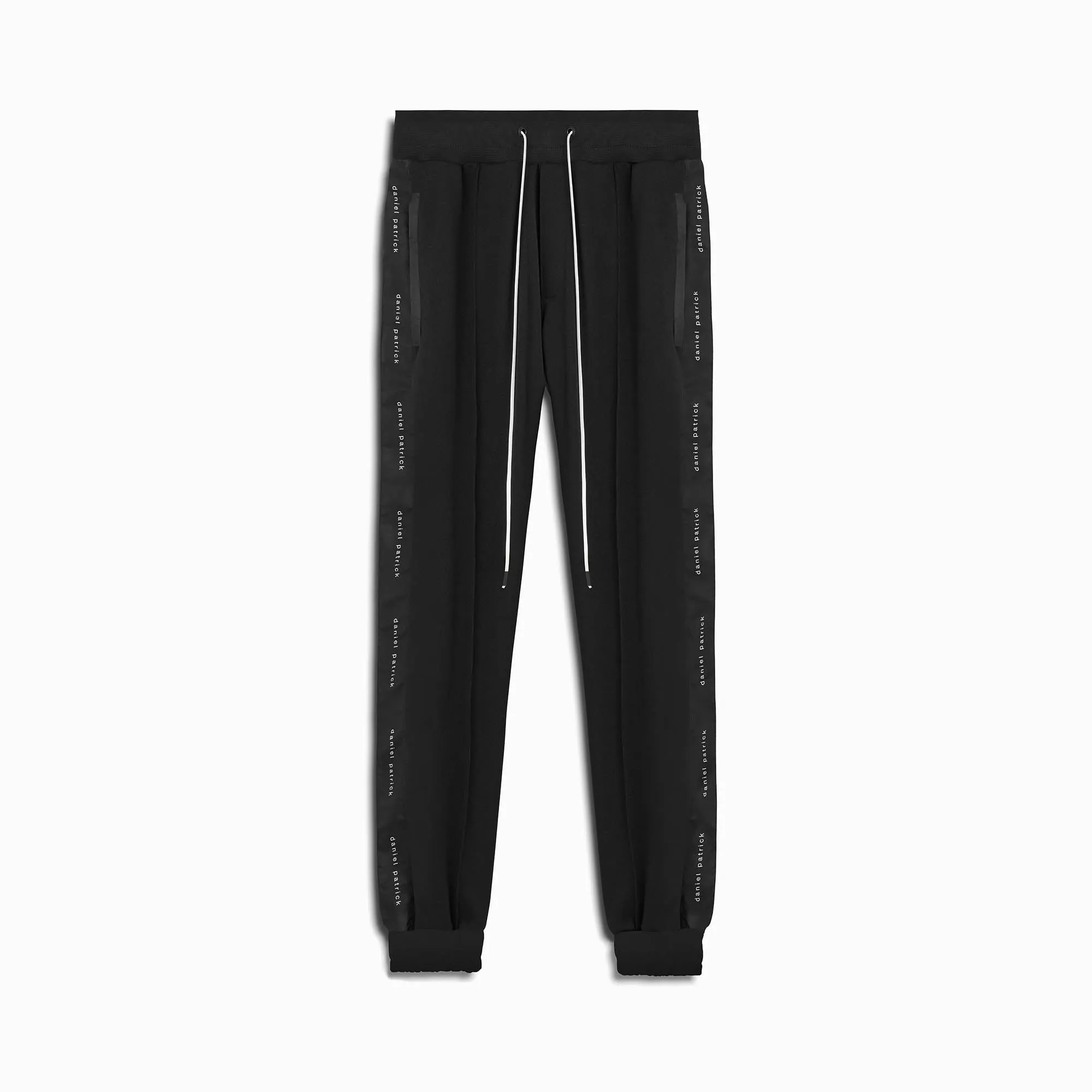 classic slim track pant / black