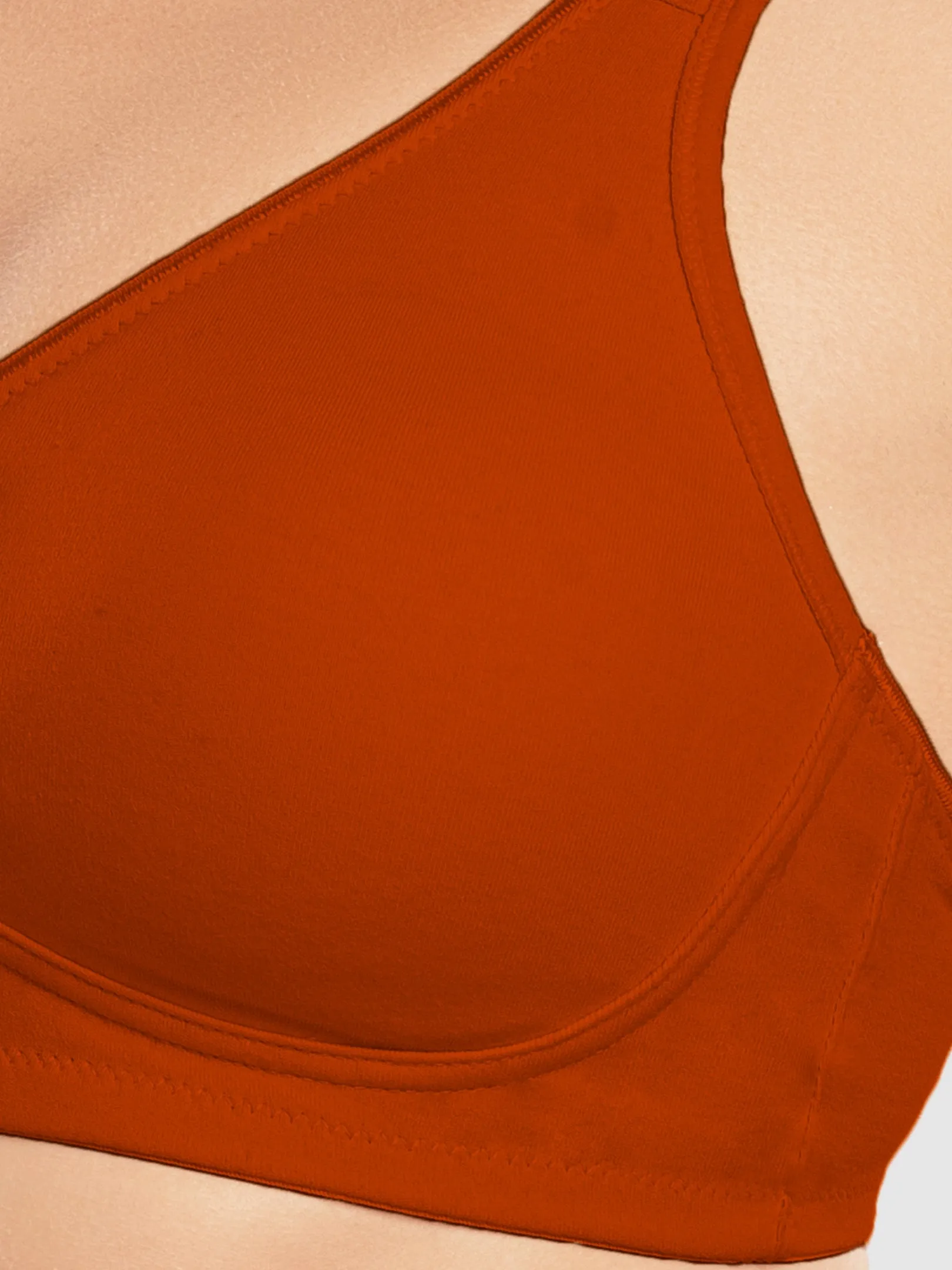 Daisy Dee Sunset Yellow Non Padded Non-Wired Full Coverage T-Shirt Bra - NDLGHT-Sunset Yellow