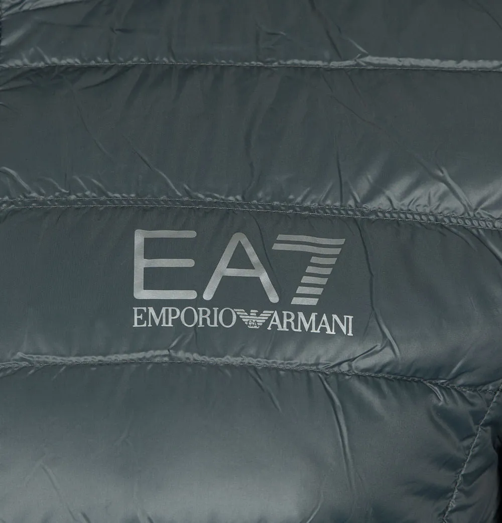 EA7 Quilted Down Hooded Jacket Urban Chic