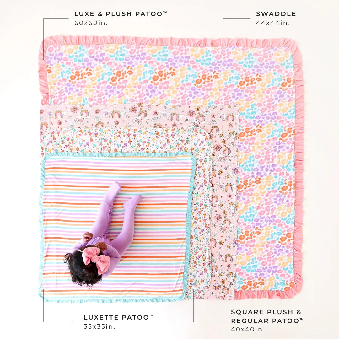 Everly Jane & Velvet Pink Reversible Quilted Patoo® Blanket