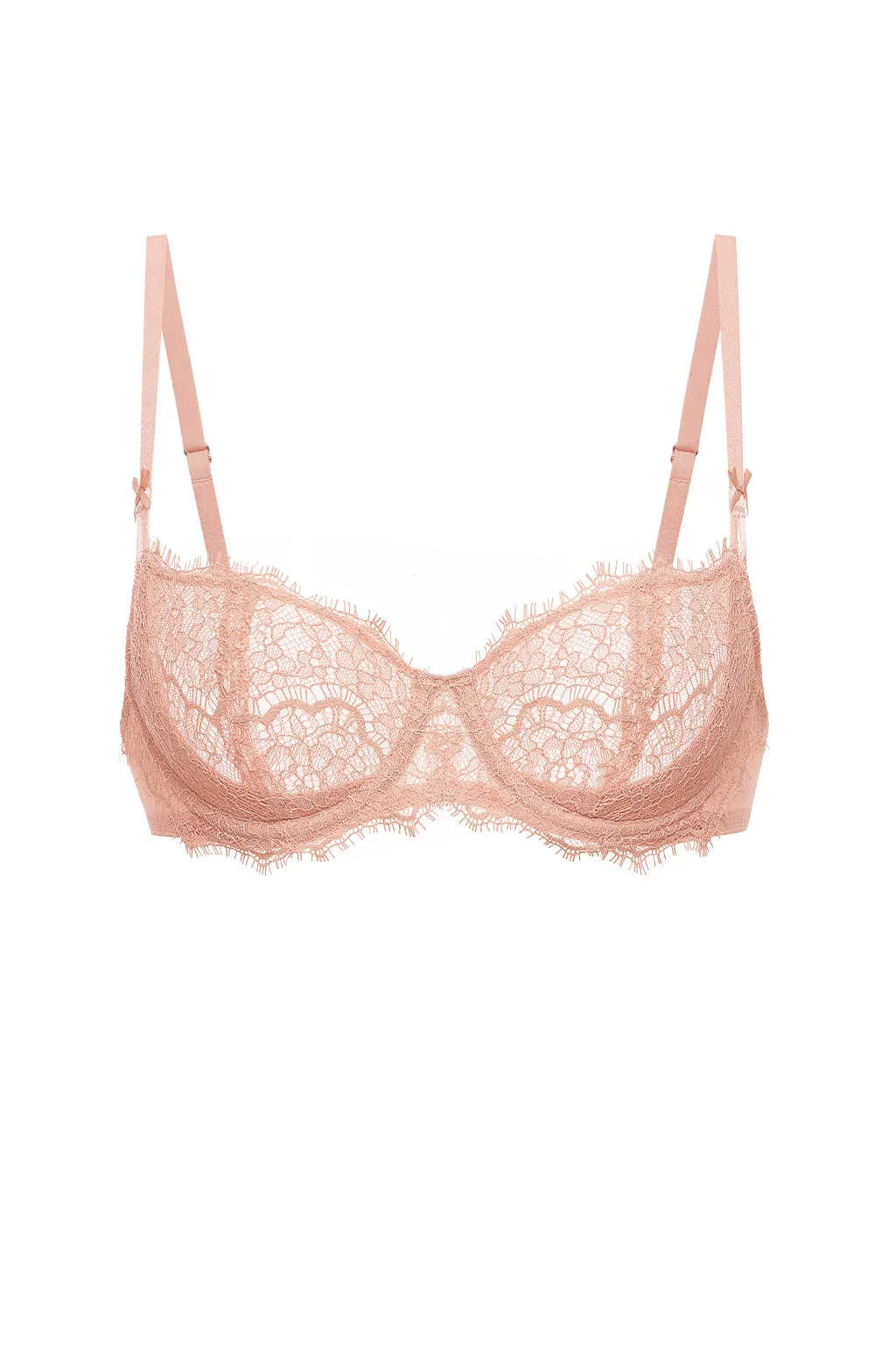 Eyelash Lace Balconette Bra