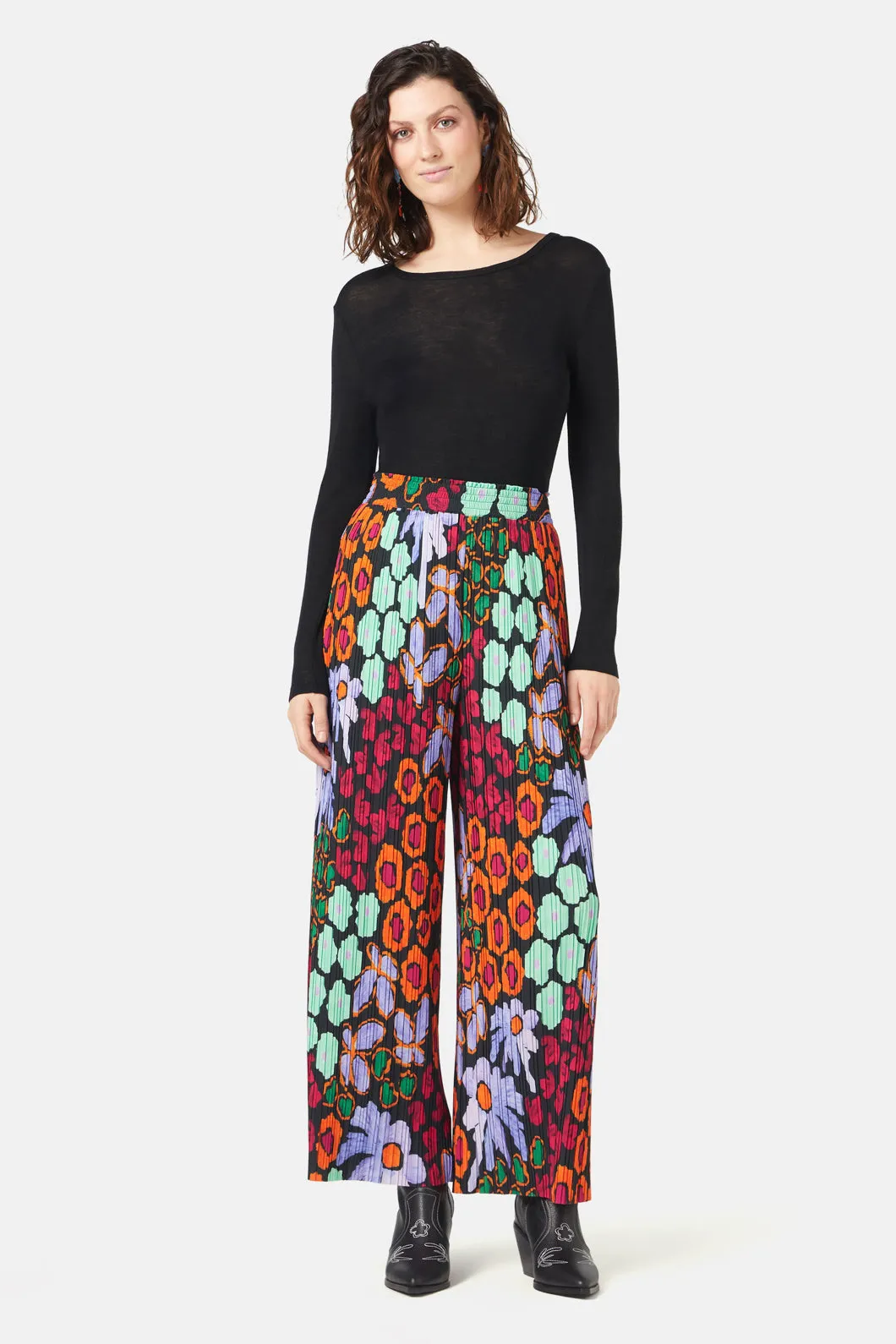 Flower Shower Pleat Pant