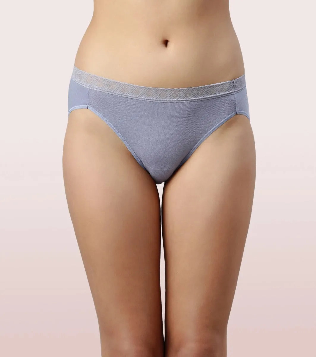 French Brief Hipster Panty | Antimicrobial And Stain Release Finish | Cotton Spandex- Pack Of 2-Assorted Pack-Color and Print May Vary