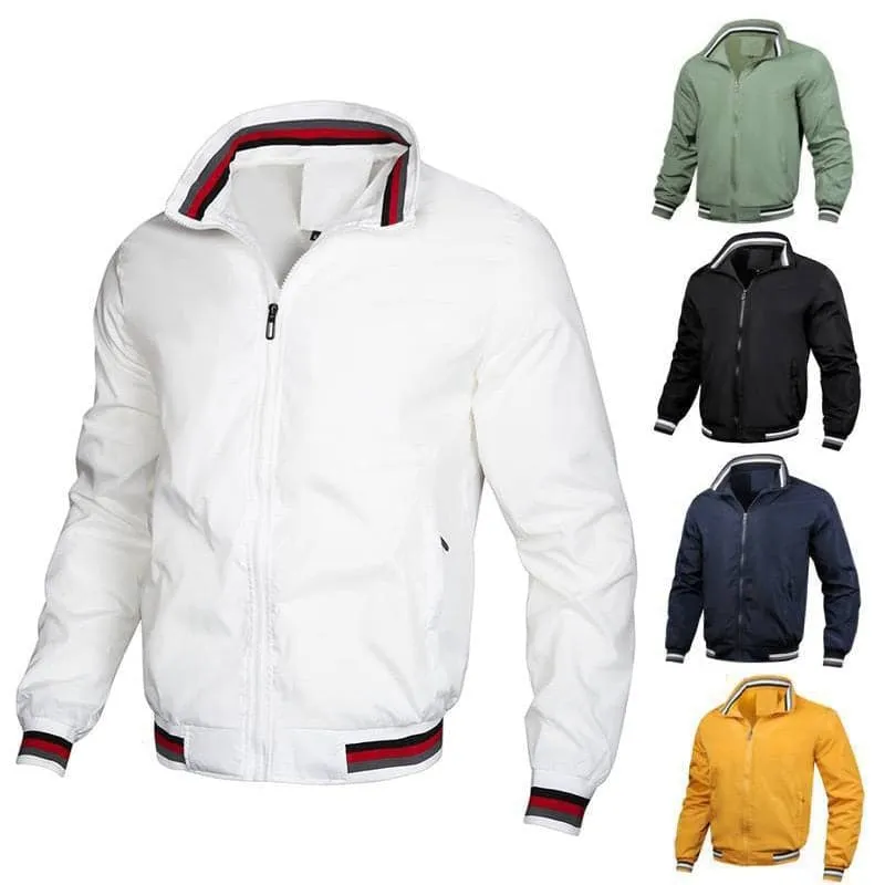 GETH Design Men's Fashion Premium Quality Classic Design Yellow Cotton Coat Jacket