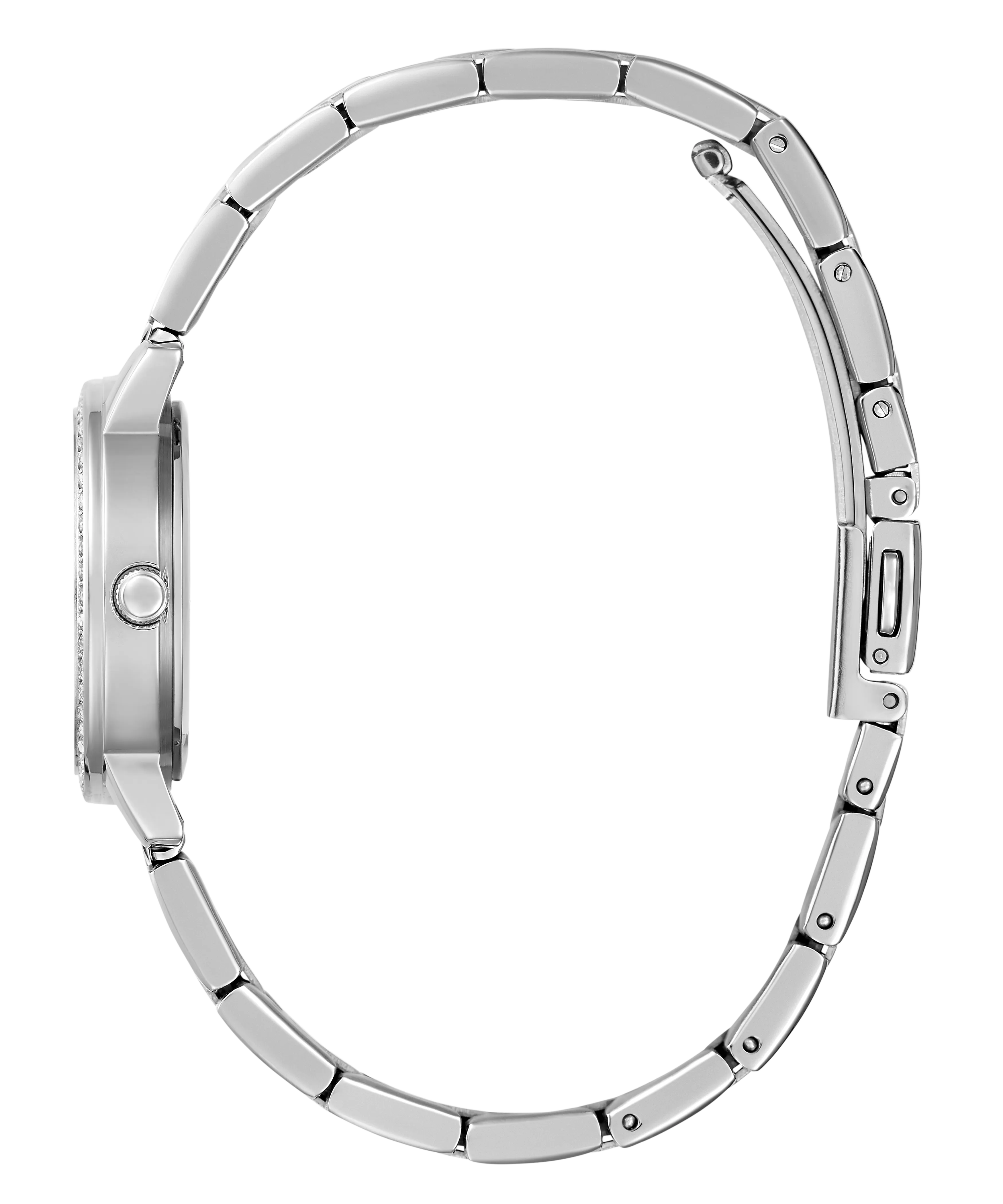 GUESS Ladies Silver Tone Analog Watch Box Set