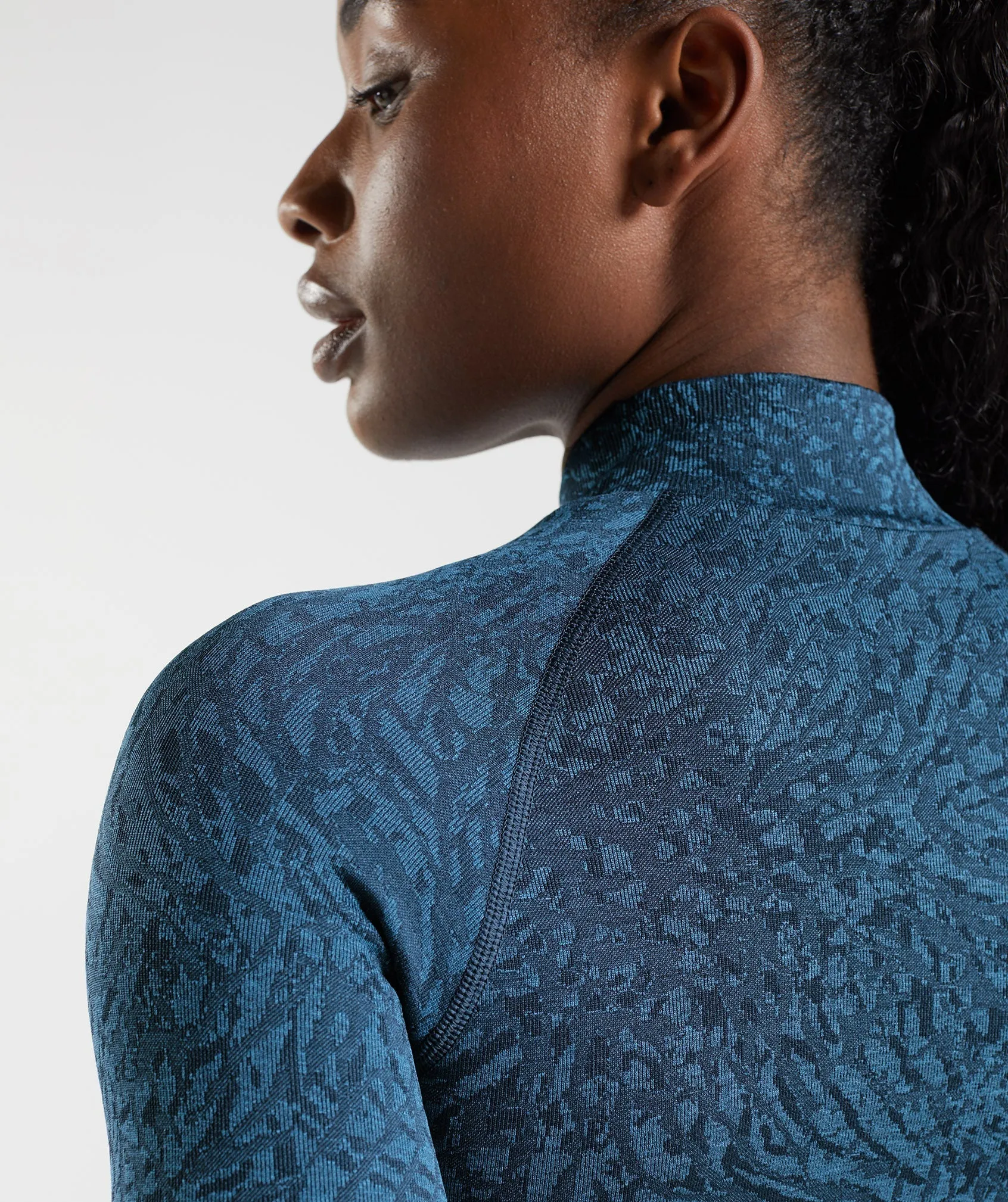 Gymshark Adapt Animal Zip Through - Wild | Navy