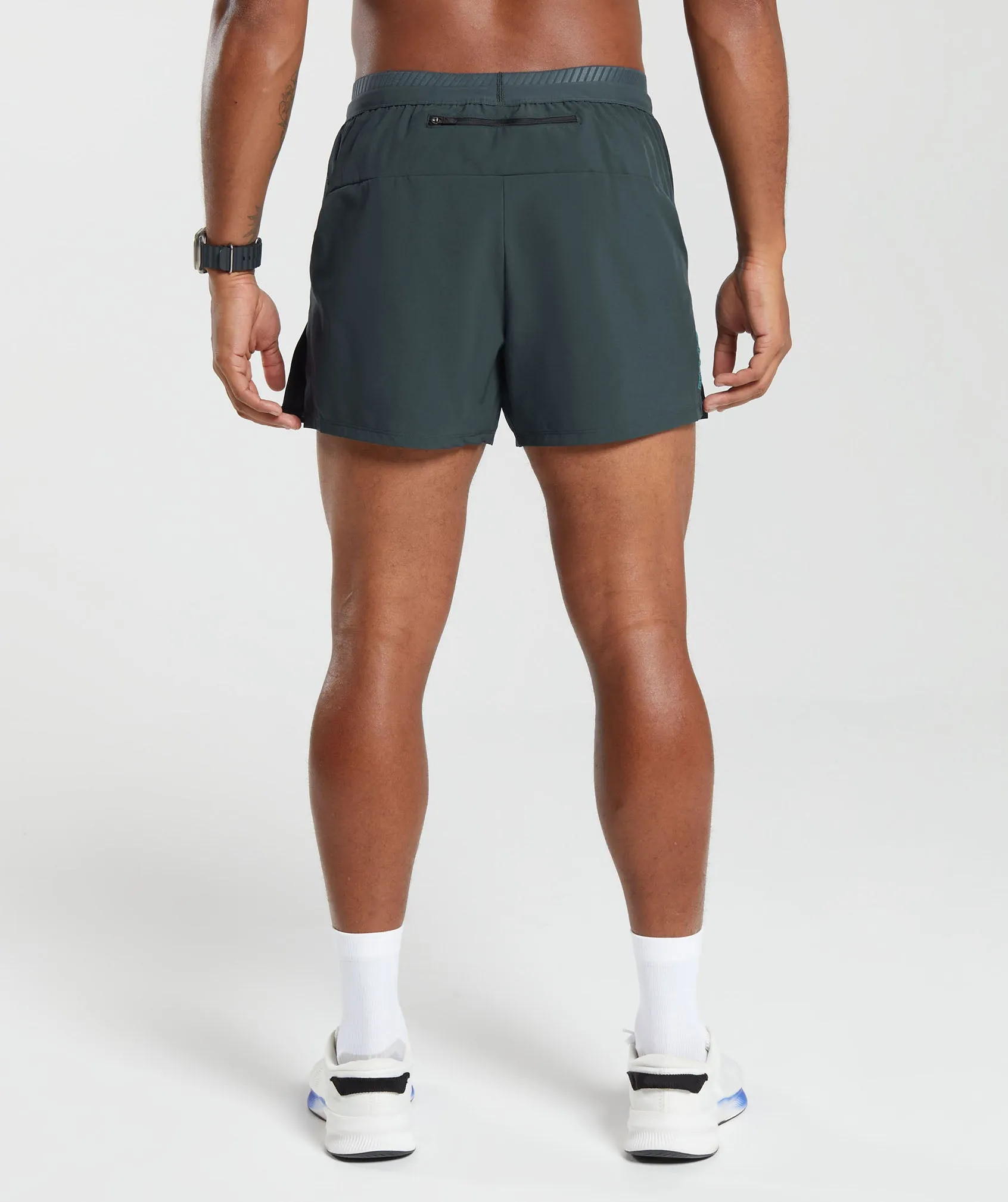 Gymshark Apex Run 4" Shorts - Darkest Teal