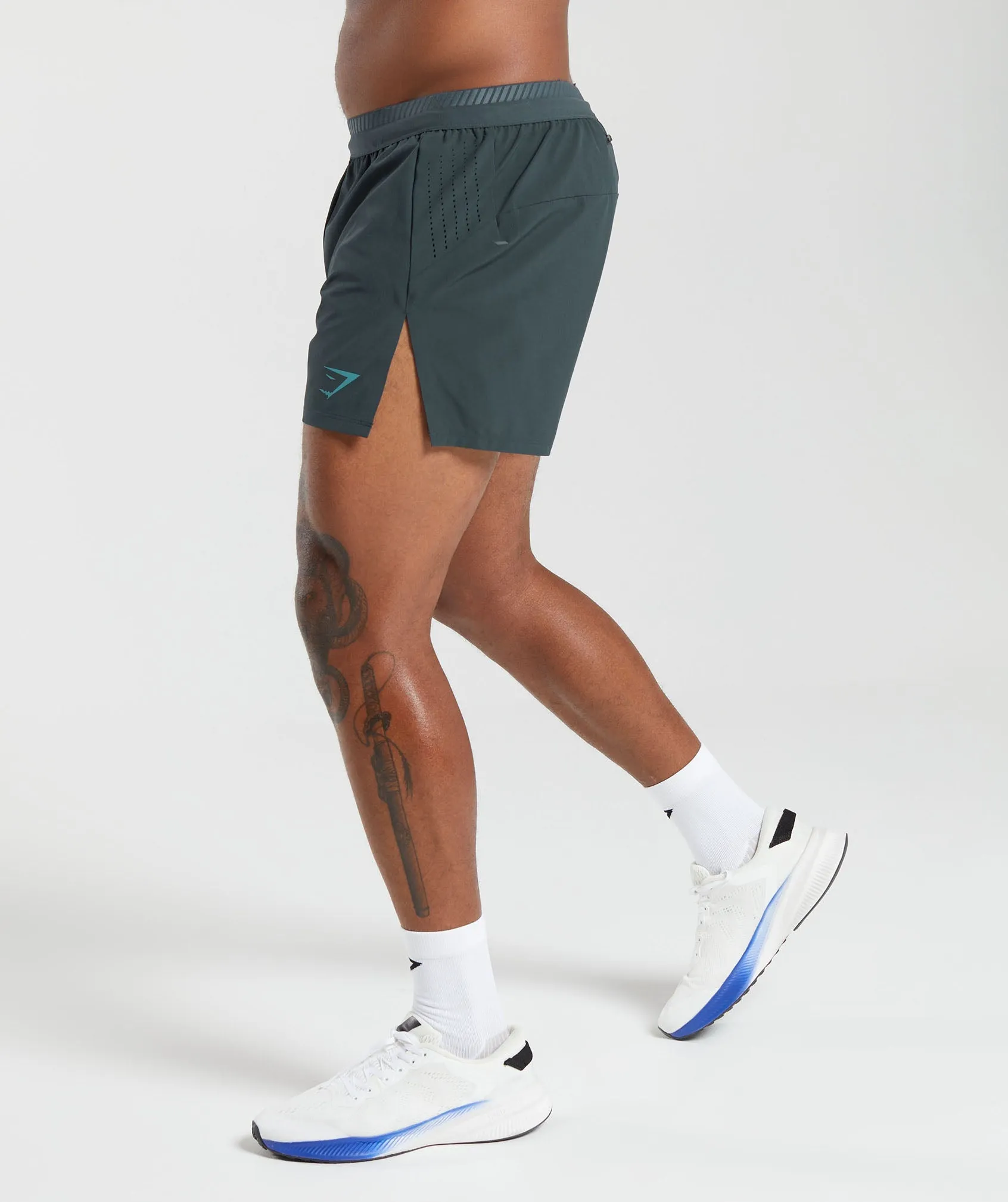 Gymshark Apex Run 4" Shorts - Darkest Teal