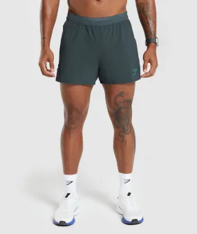 Gymshark Apex Run 4" Shorts - Darkest Teal