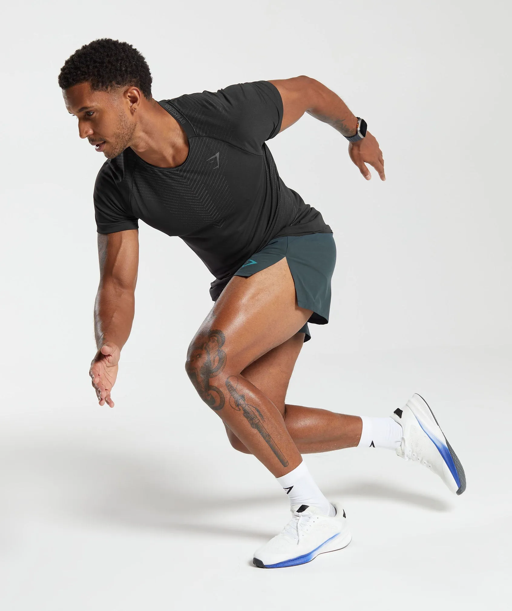 Gymshark Apex Run 4" Shorts - Darkest Teal