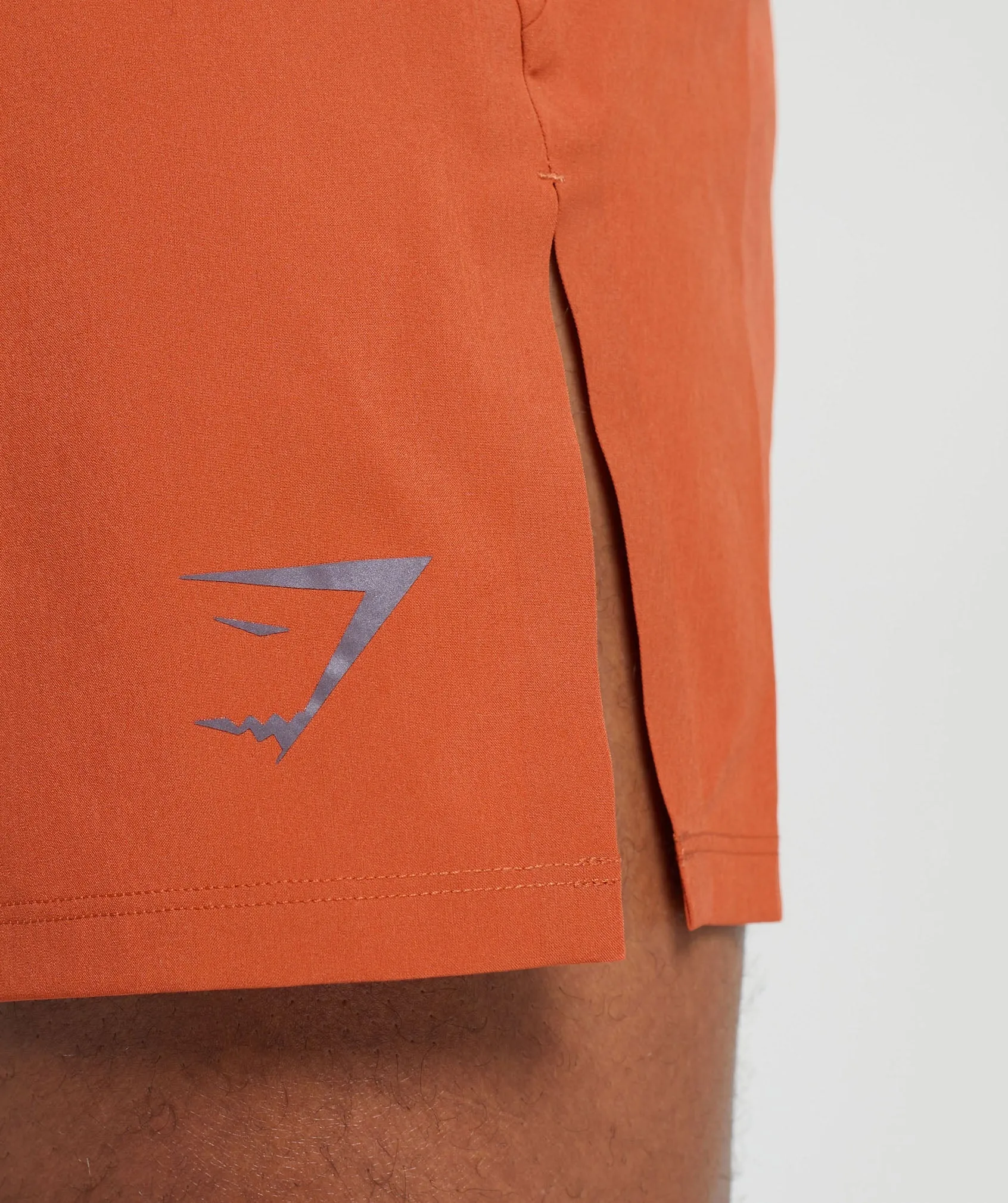 Gymshark Apex Run 4" Shorts - Rust Orange