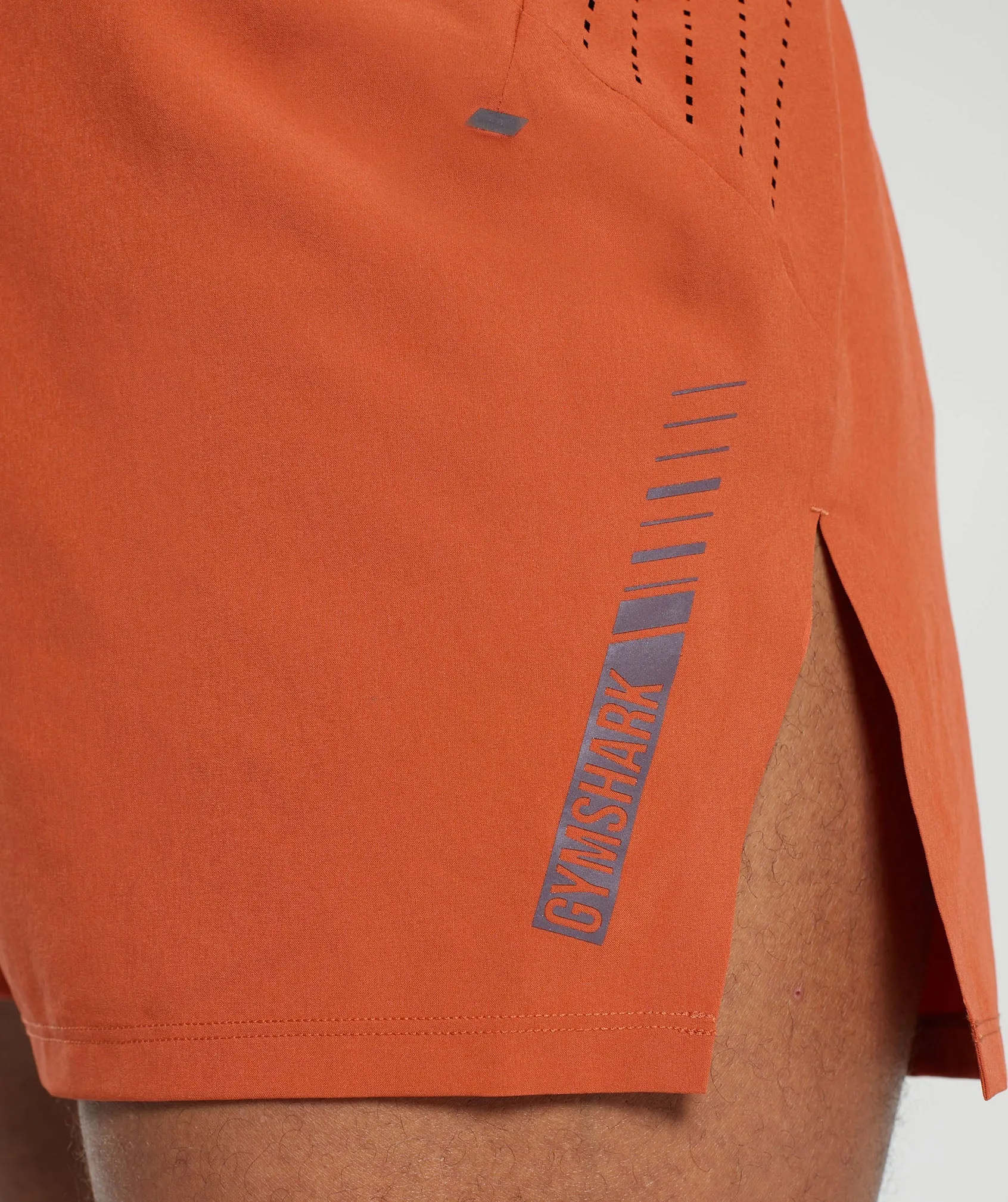 Gymshark Apex Run 4" Shorts - Rust Orange