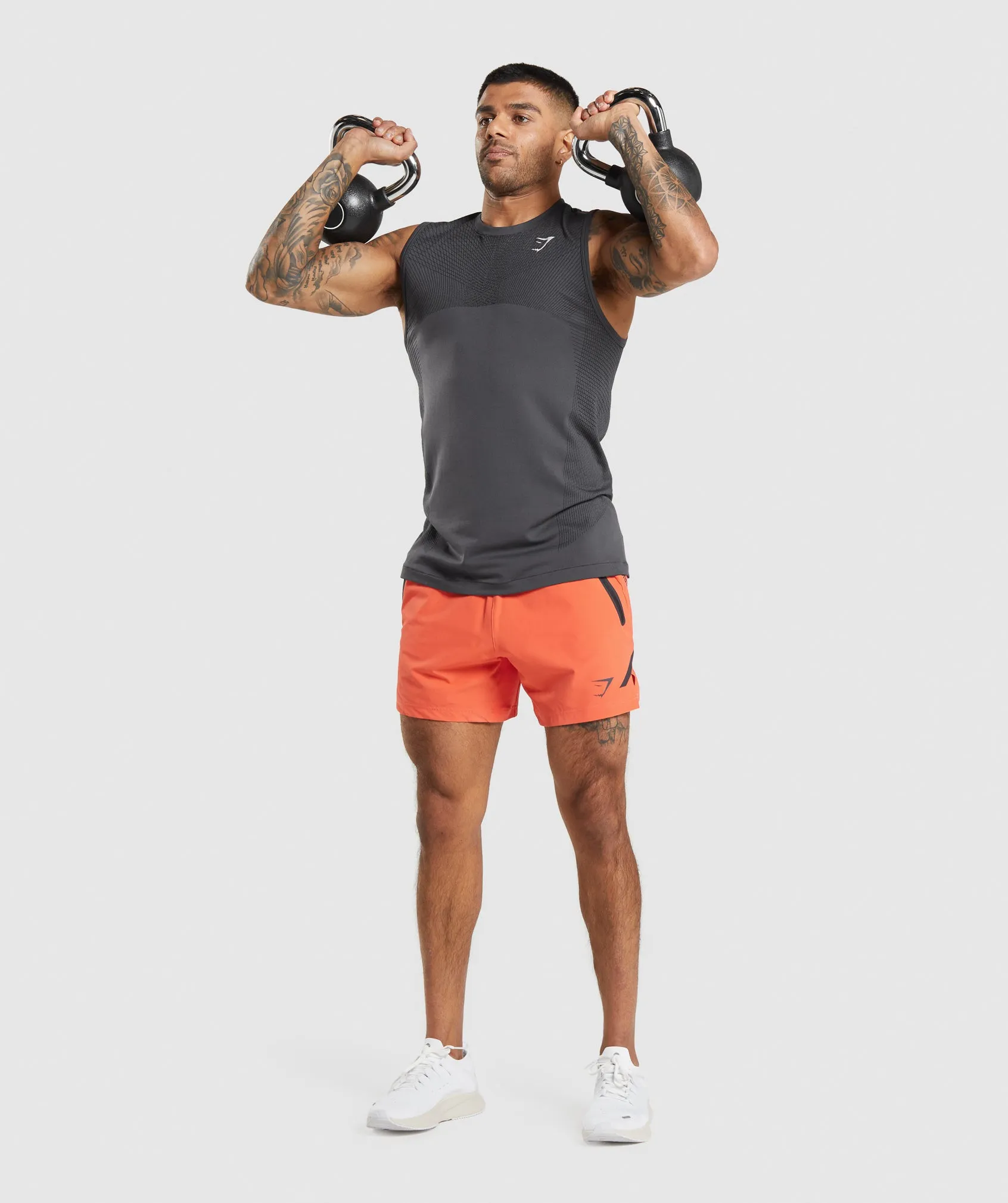 Gymshark Apex Seamless Tank - Onyx Grey/Black