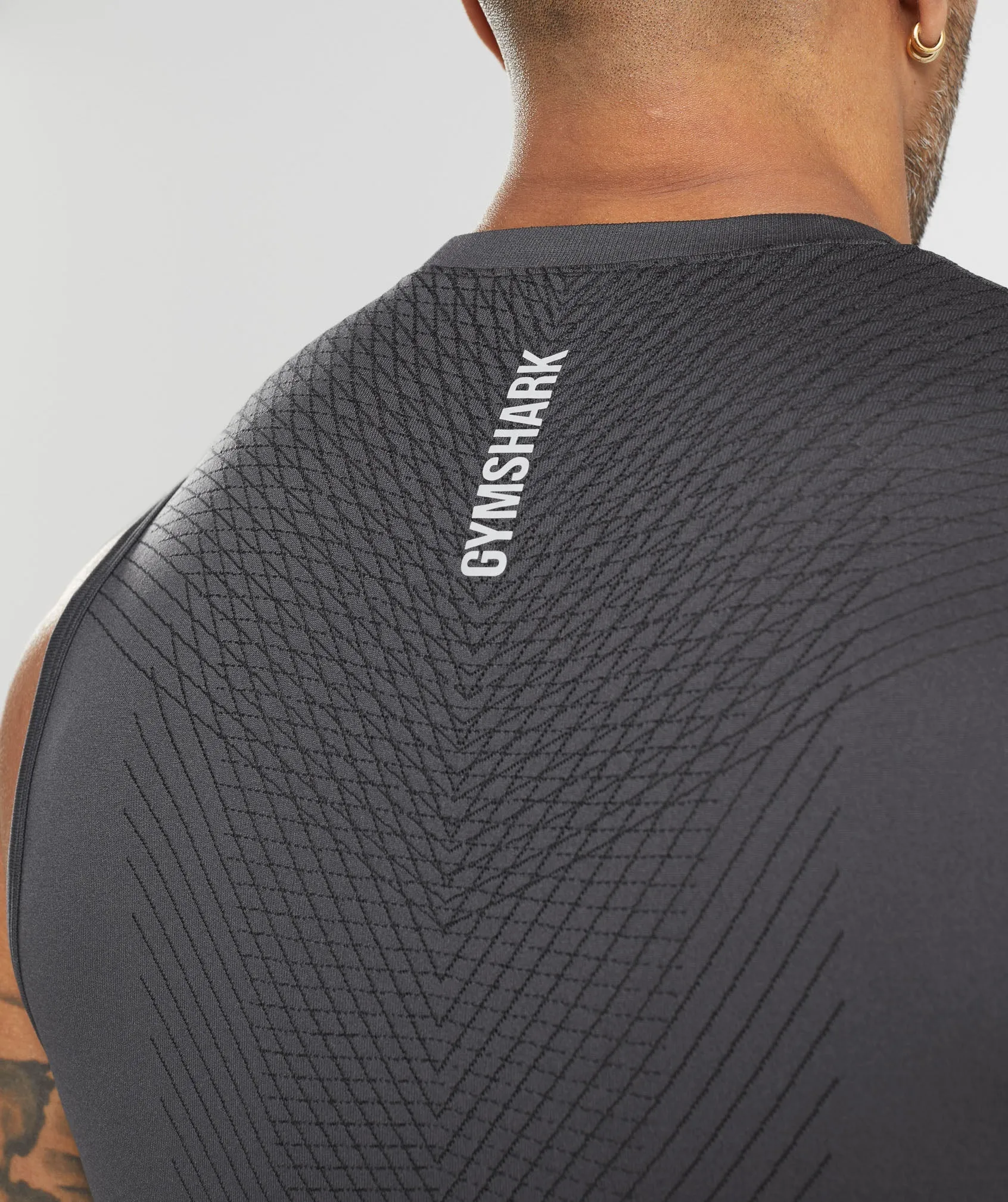Gymshark Apex Seamless Tank - Onyx Grey/Black