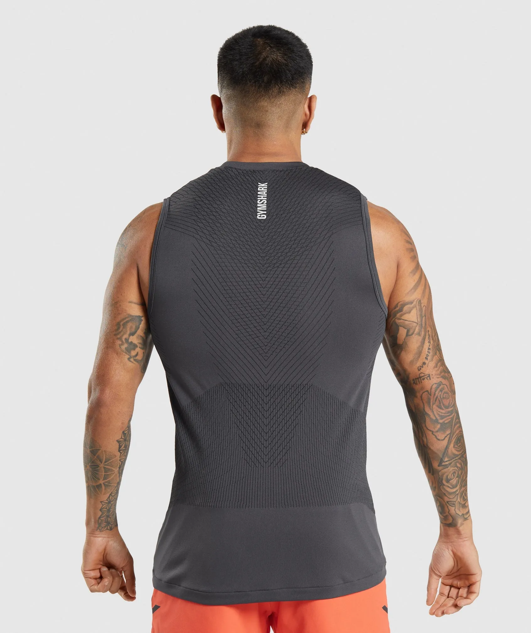 Gymshark Apex Seamless Tank - Onyx Grey/Black