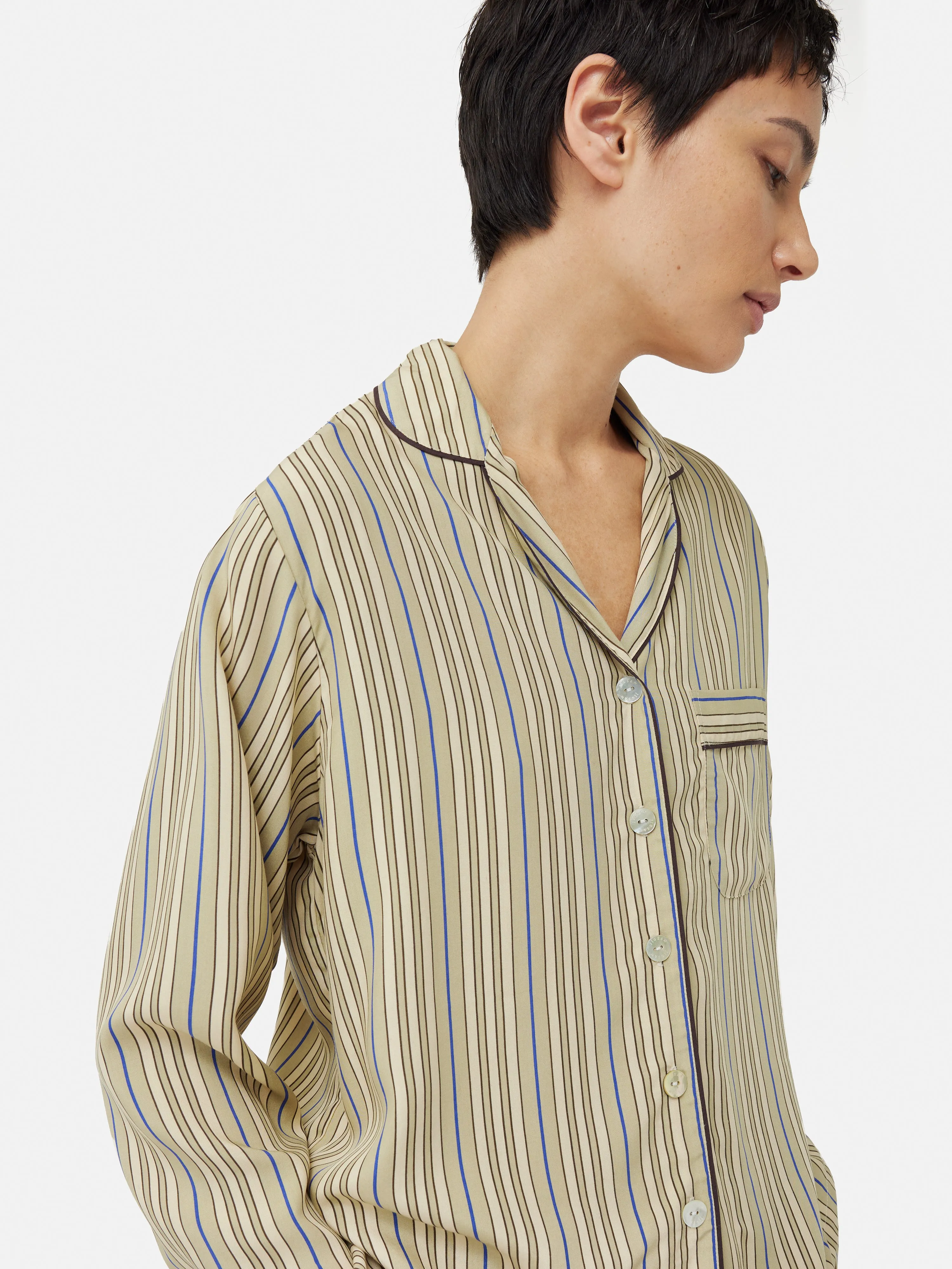 Heritage Stripe Pyjama | Blue