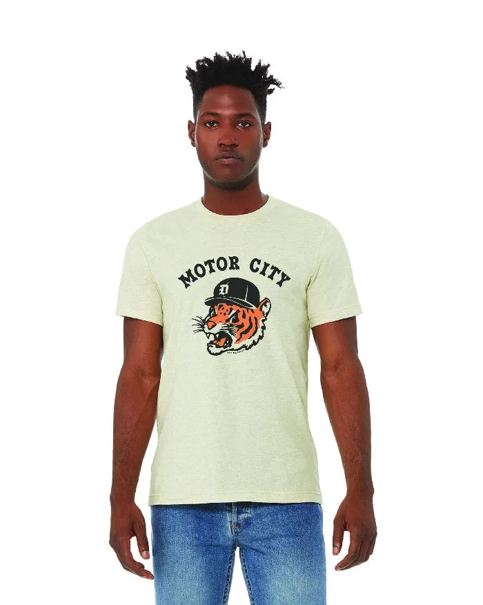 Ink Detroit Motor City Kitty T-Shirt - Heather Natural