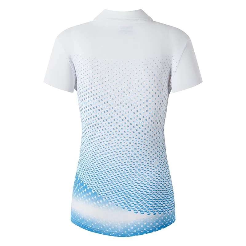 jeansian Women Casual Short Sleeve T-Shirt Tee Floral Print Polo Shirts Golf Polos Tennis Badminton