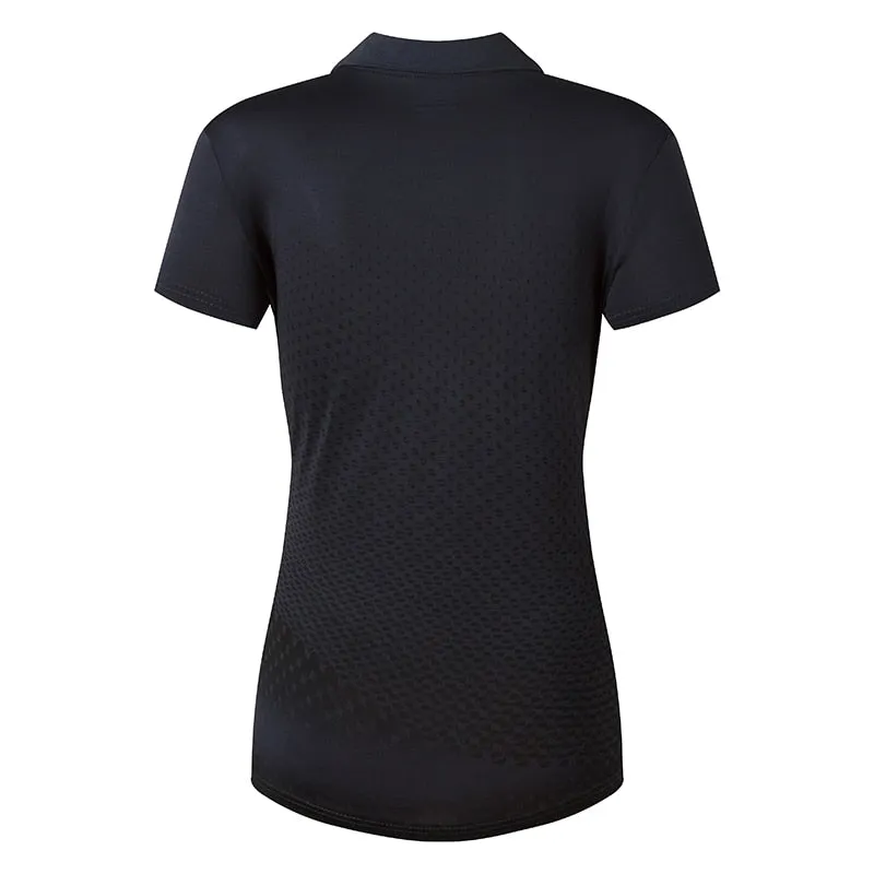 jeansian Women Casual Short Sleeve T-Shirt Tee Floral Print Polo Shirts Golf Polos Tennis Badminton