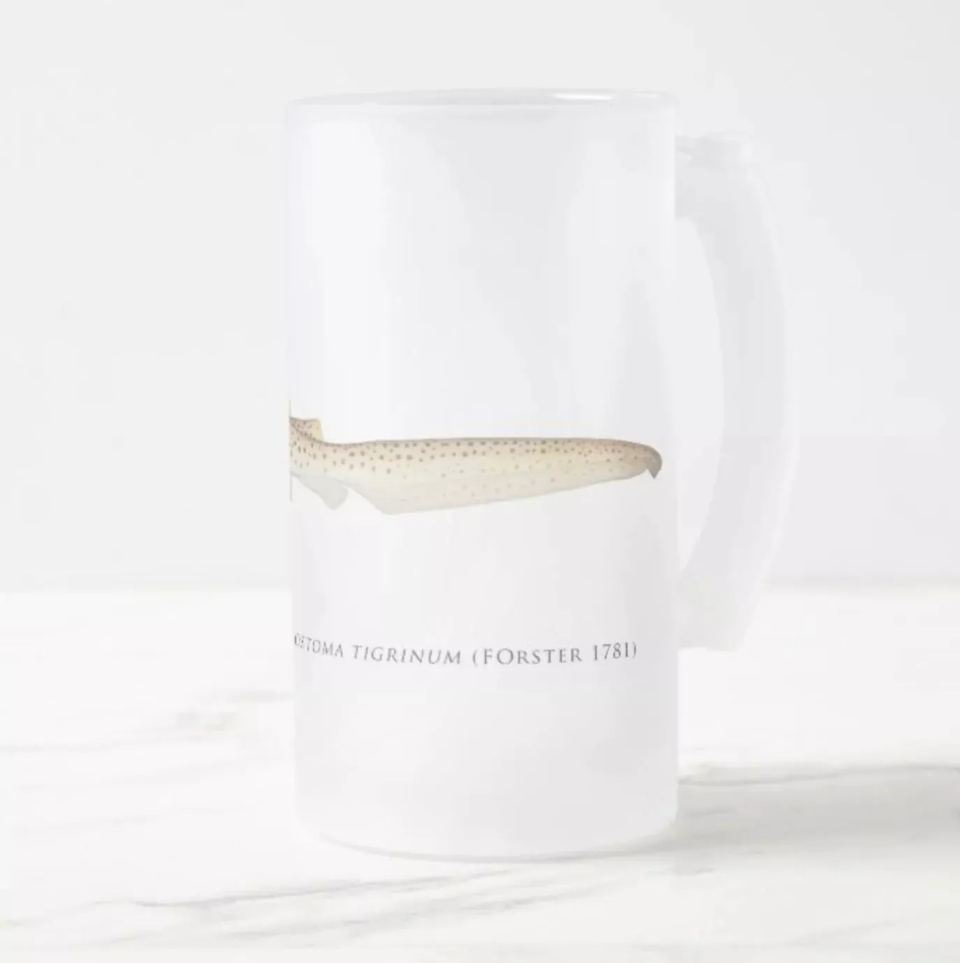 Leopard Shark - Frosted Glass Stein