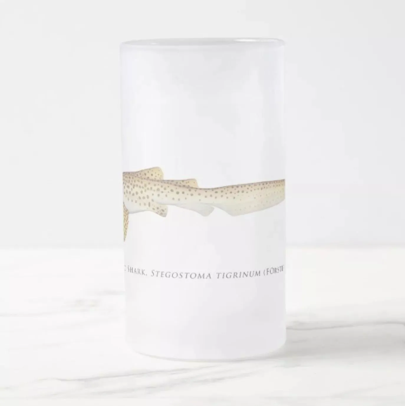 Leopard Shark - Frosted Glass Stein