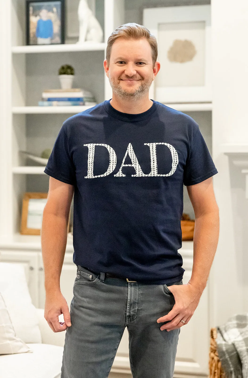 Luna White Dad T-shirt