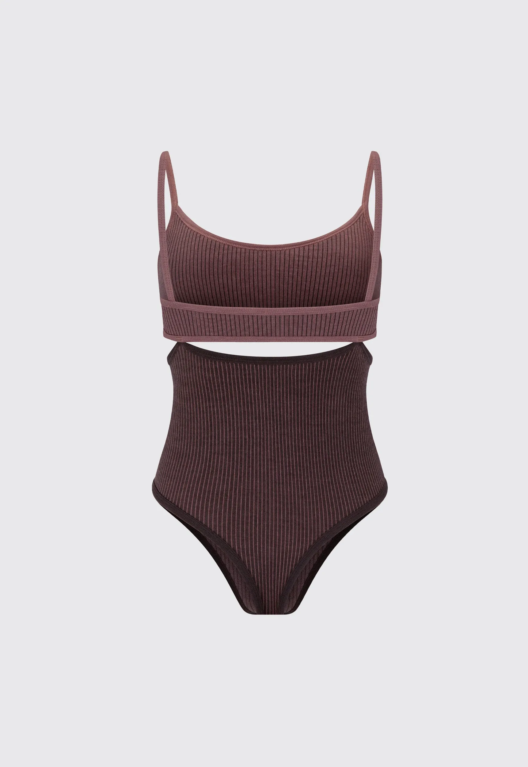 NAGNATA Splice Bodysuit - Chocolate Brown
