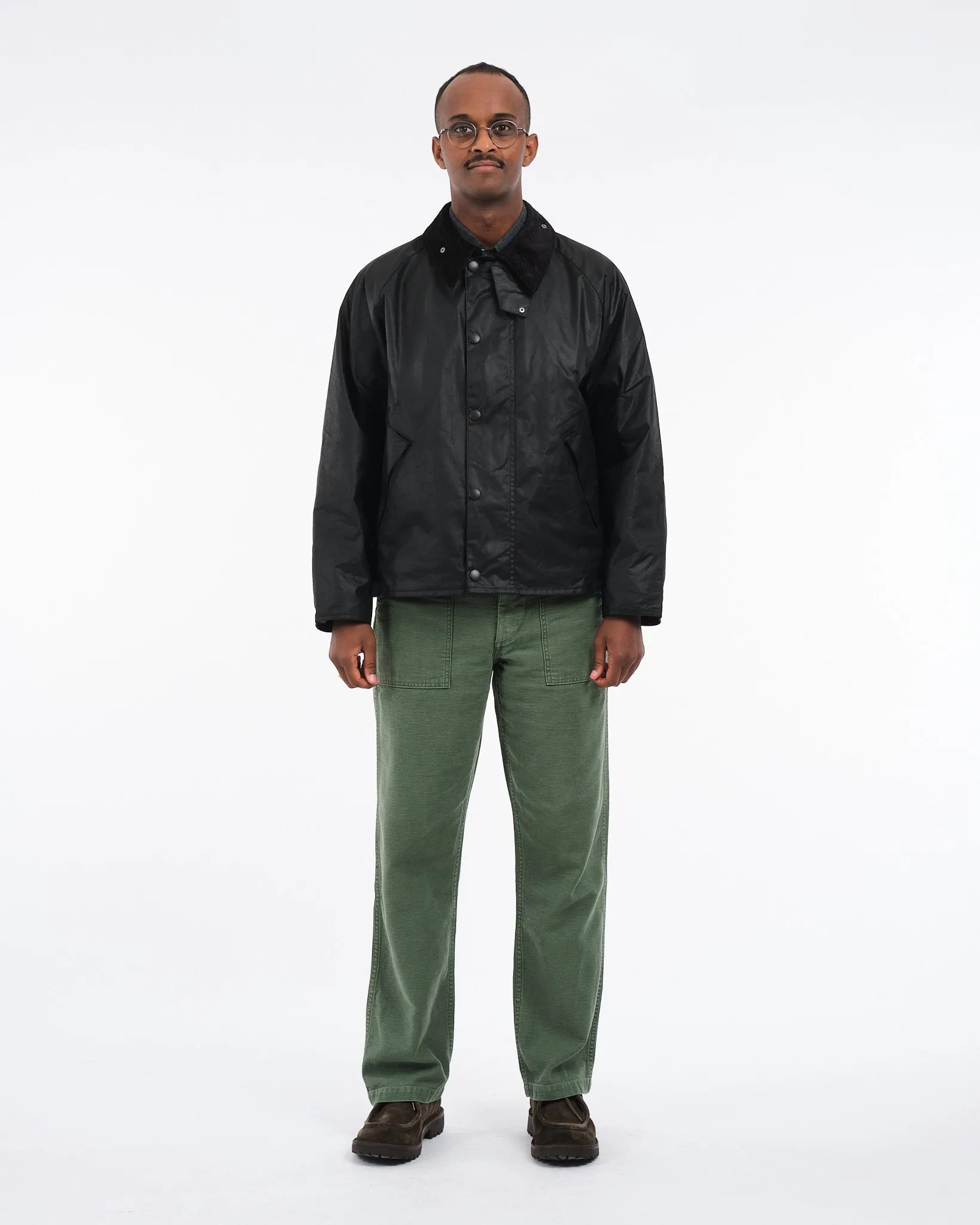 OS Transport Wax Jacket Black