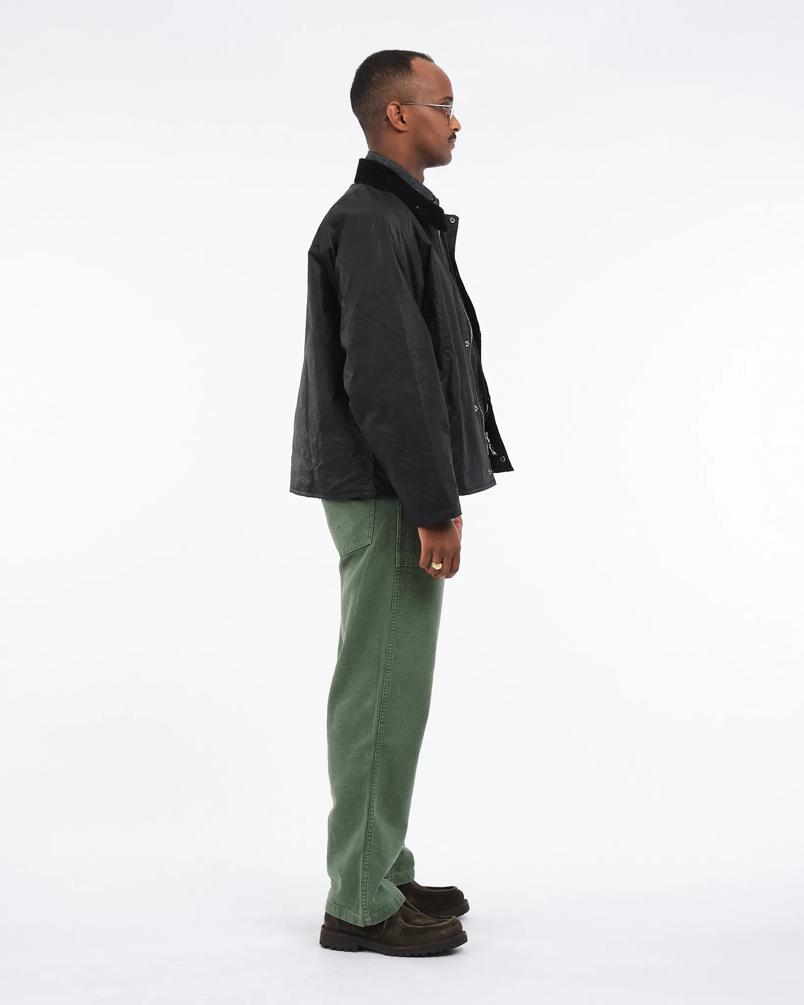 OS Transport Wax Jacket Black