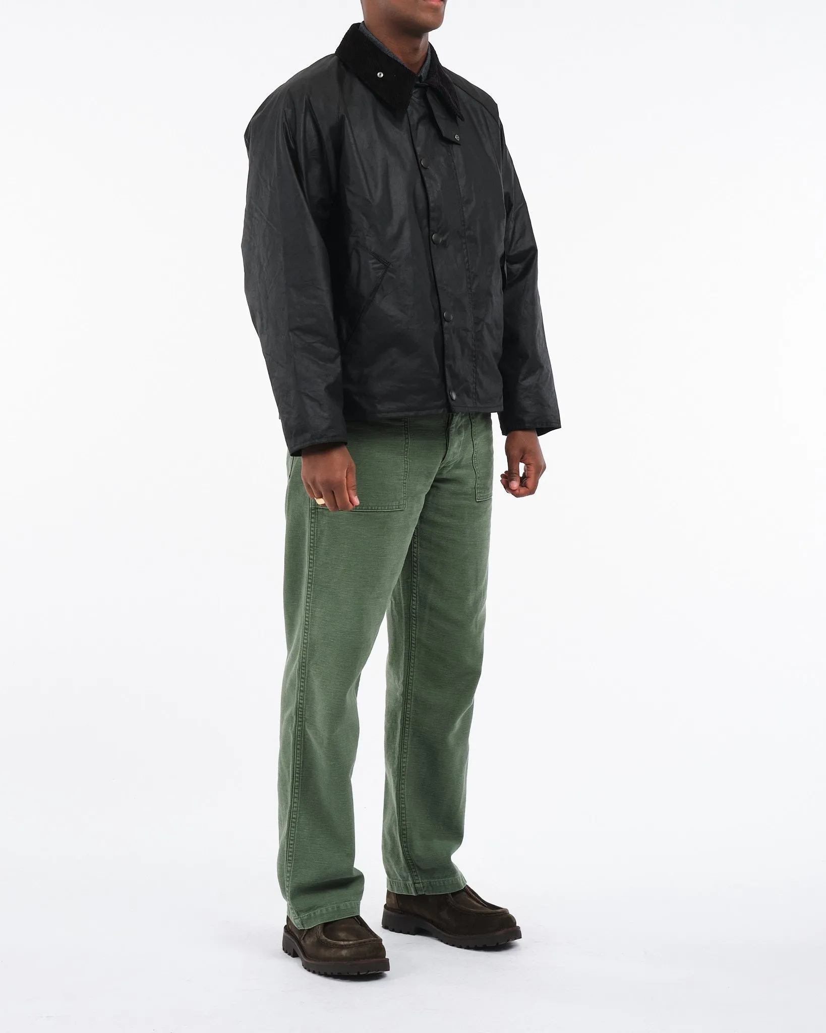 OS Transport Wax Jacket Black