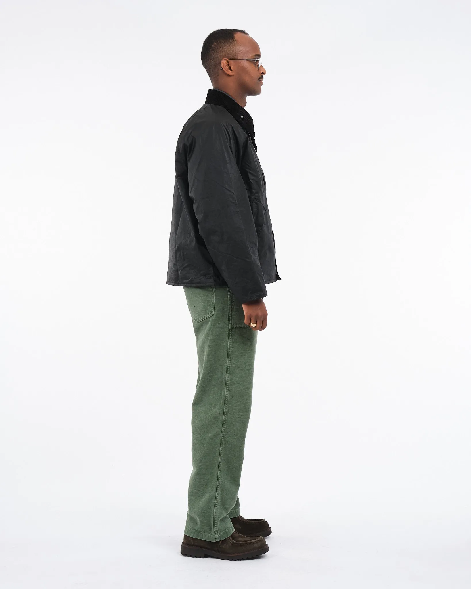 OS Transport Wax Jacket Black