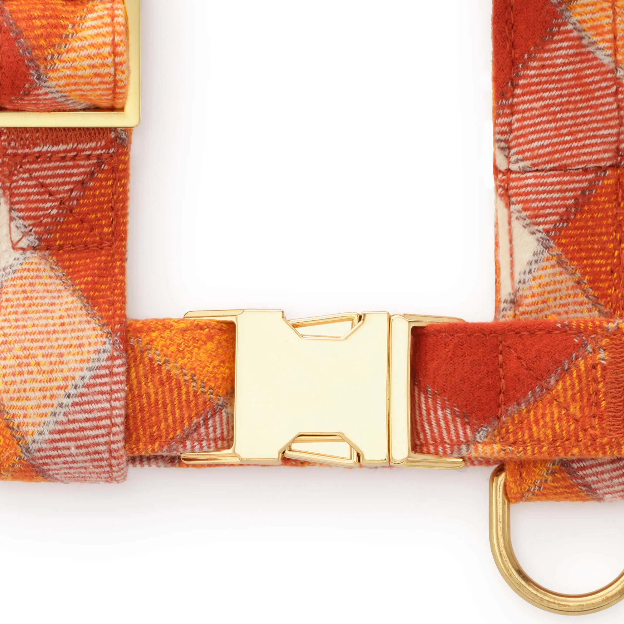 Pumpkin Spice Plaid Flannel Harness Walk Set