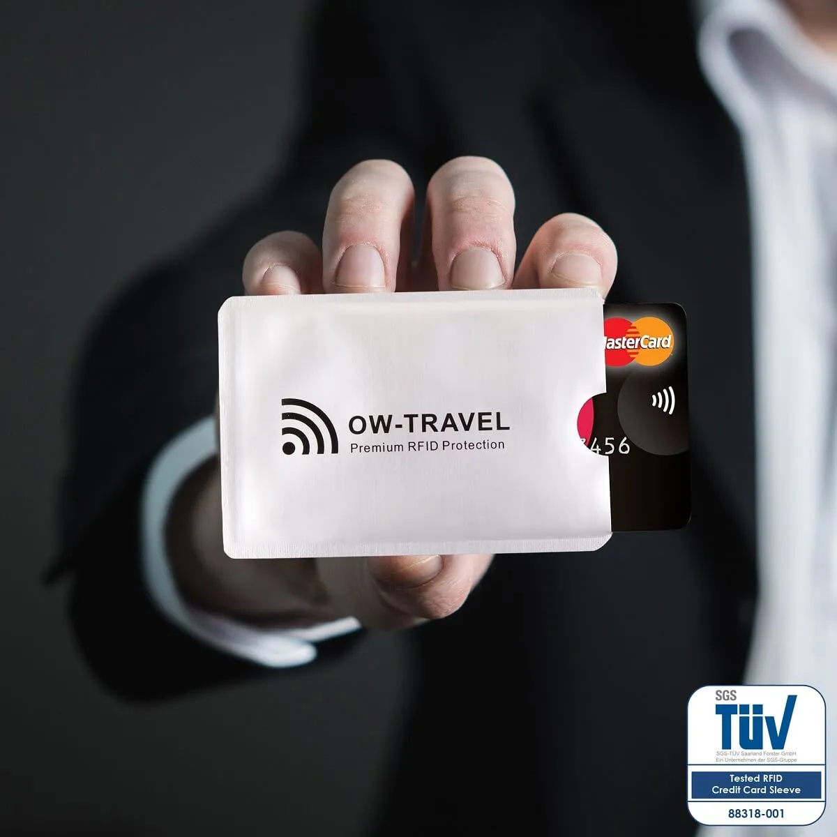 RFID blocking contactless bank credit cards passport protector sleeves