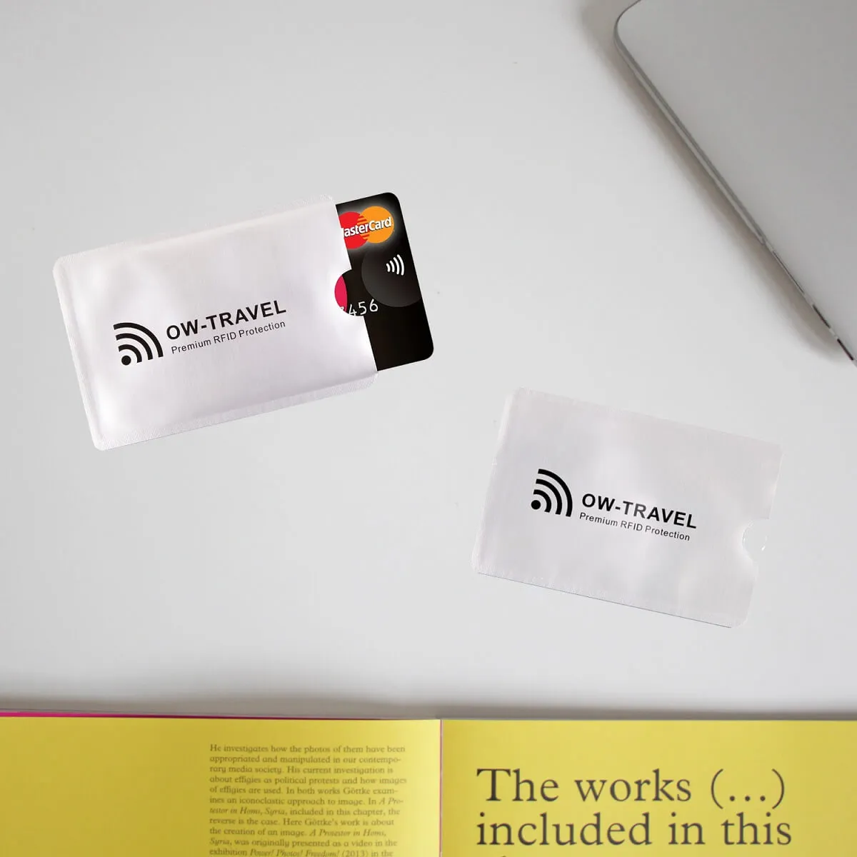 RFID blocking contactless bank credit cards passport protector sleeves