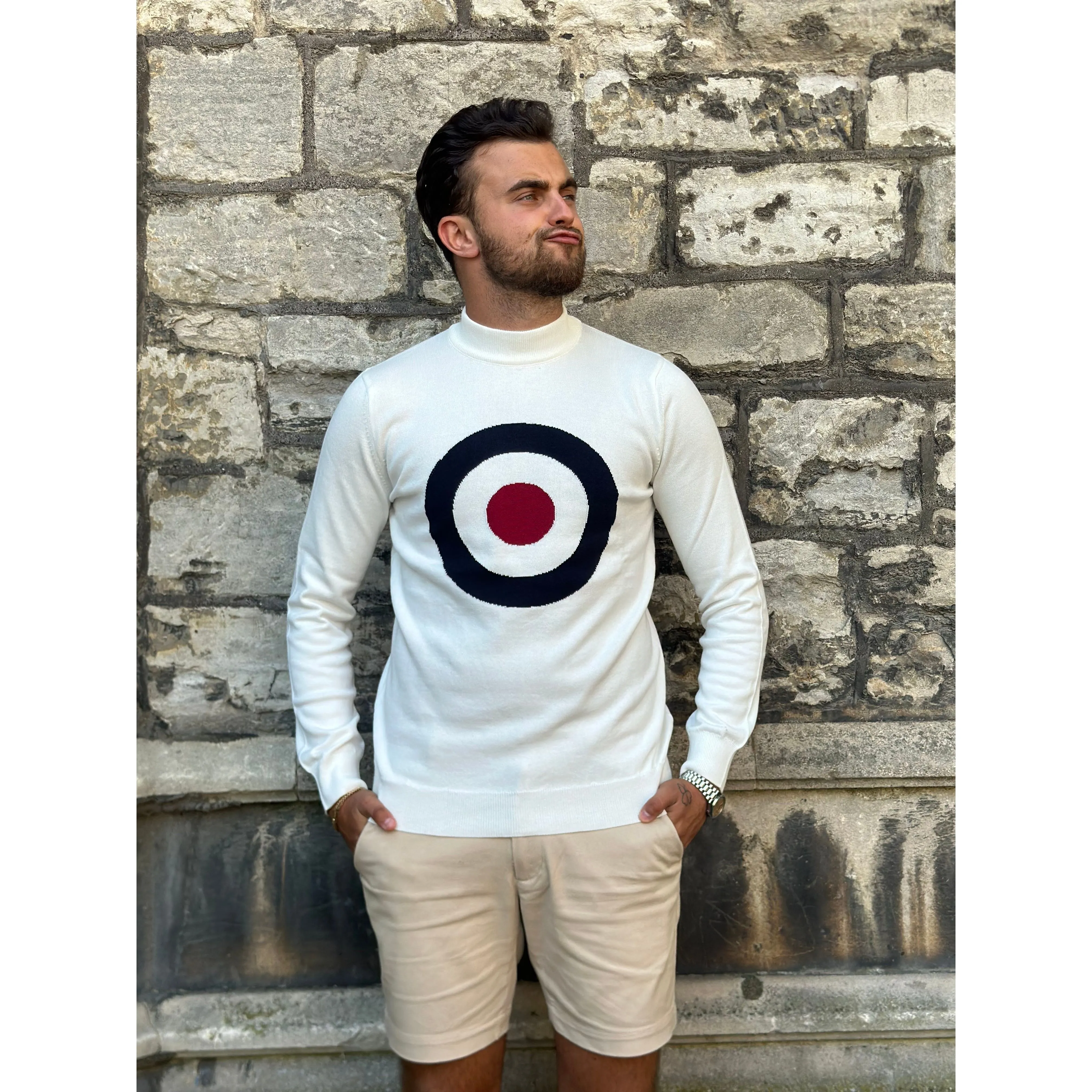 Ska & Soul - 'Moon' Fine Gauge Knit - Turtle Neck