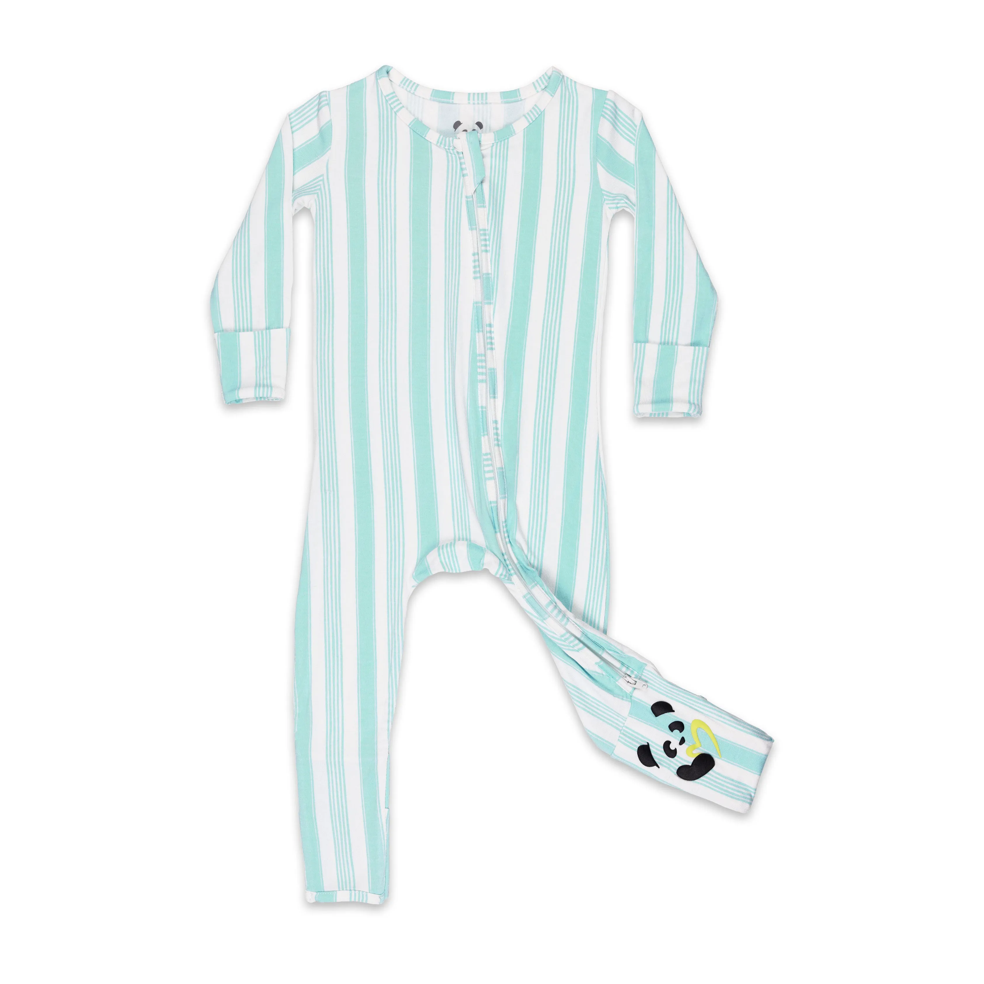 Slumber Stripes Bamboo Convertible Footie