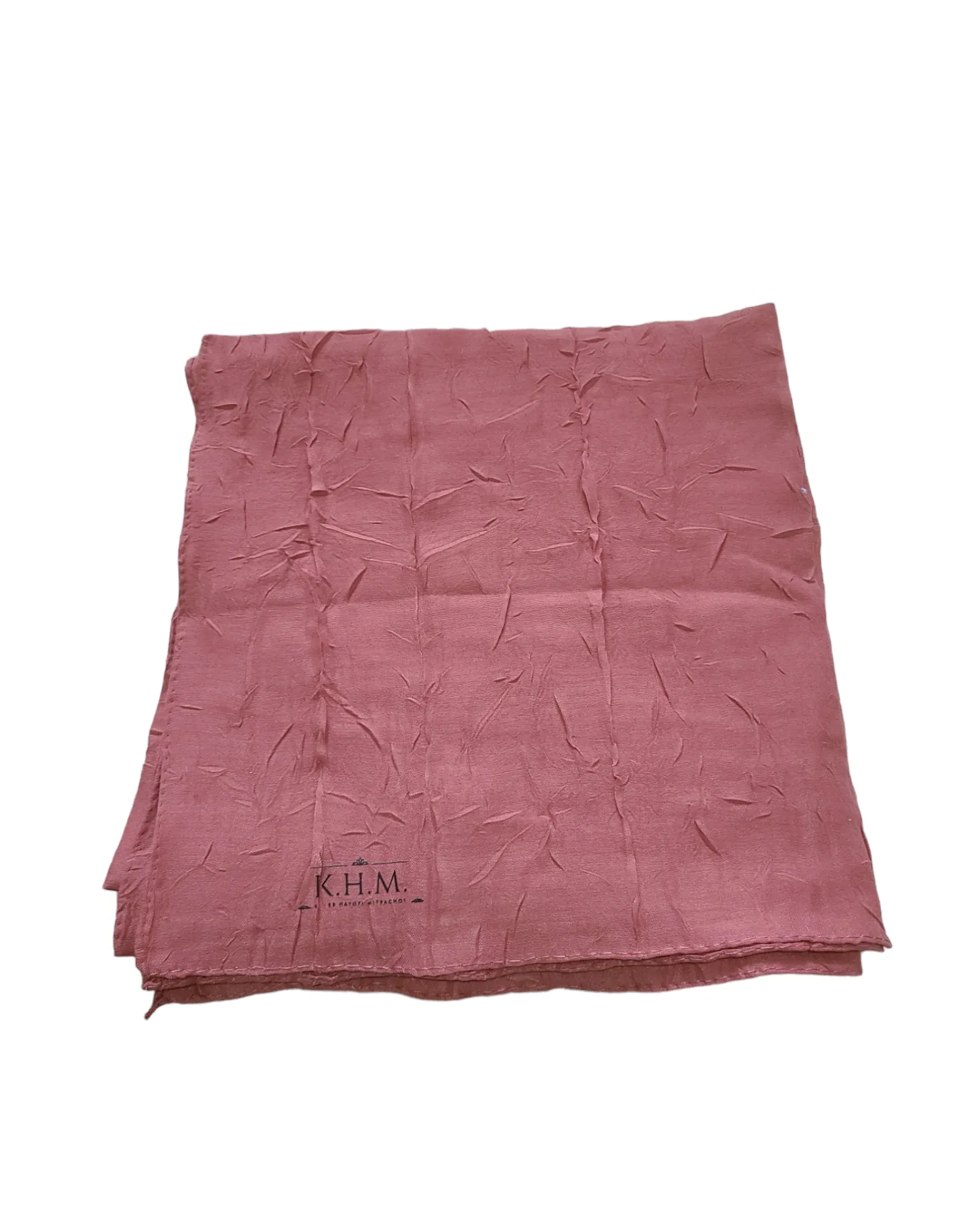 Solid Crinkled Square Scarf